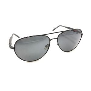 Carrera Eighth Wonder/S 91TP-RA Black Aviator Sunglasses Gray Lens 59-14 135